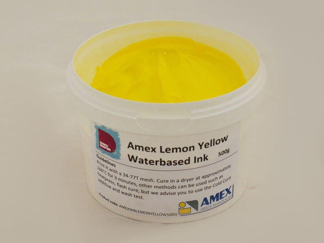 Amex Lemon Yellow Waterbased Ink 20