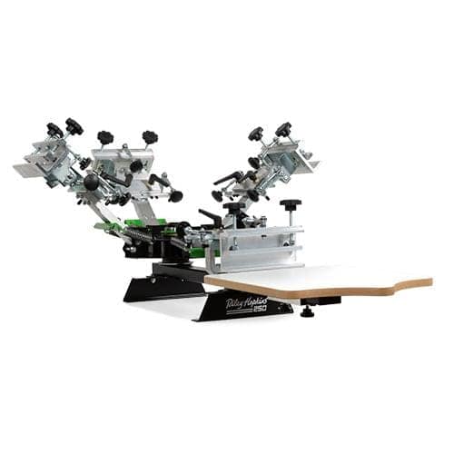 Riley Hopkins 250 4 Colour 1 Station Screen Printing Press with XY with Micro Registration