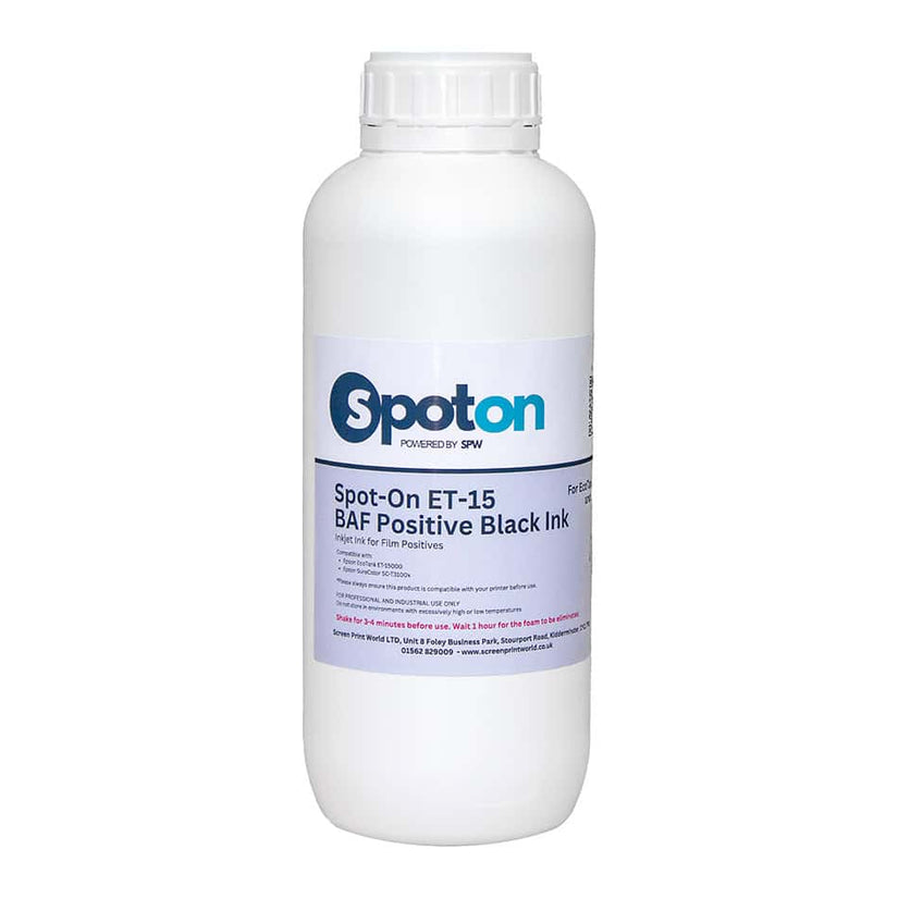 Spot On ET-15 BAF Positive Black for Inkjet Film Printers