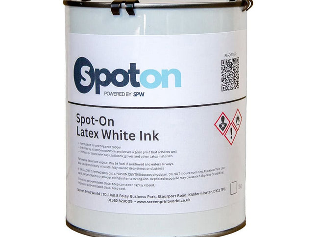 Spot On Rubber and Latex White Ink 1kg