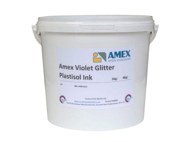 Amex Violet Glitter Plastisol Ink