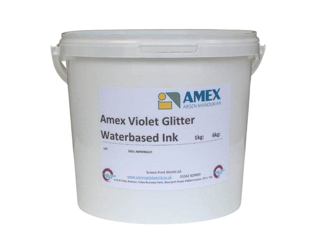 Amex Violet Glitter Waterbased Ink