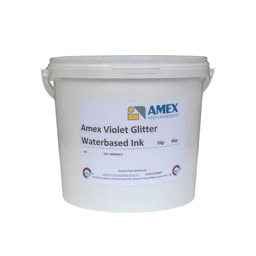 Amex Violet Glitter Waterbased Ink