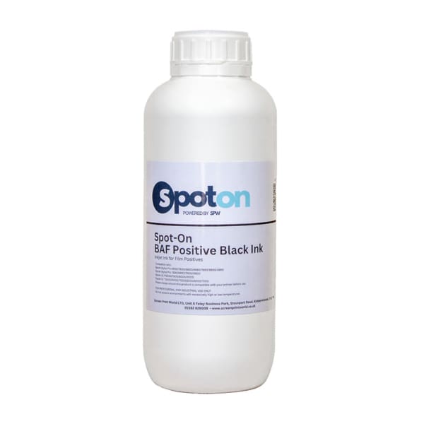 Spot On BAF Positive Black for Inkjet Film Printers